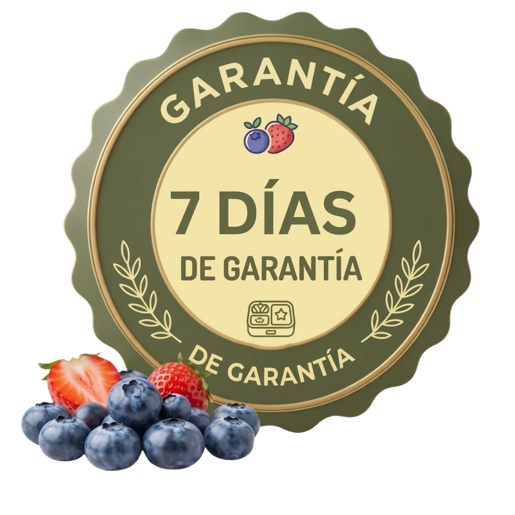 Sello de garantía de 7 días del Kit de 150 Loncheras Saludables